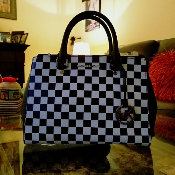 Michael kors checkerboard sutton satchel - Picture 2 of 5